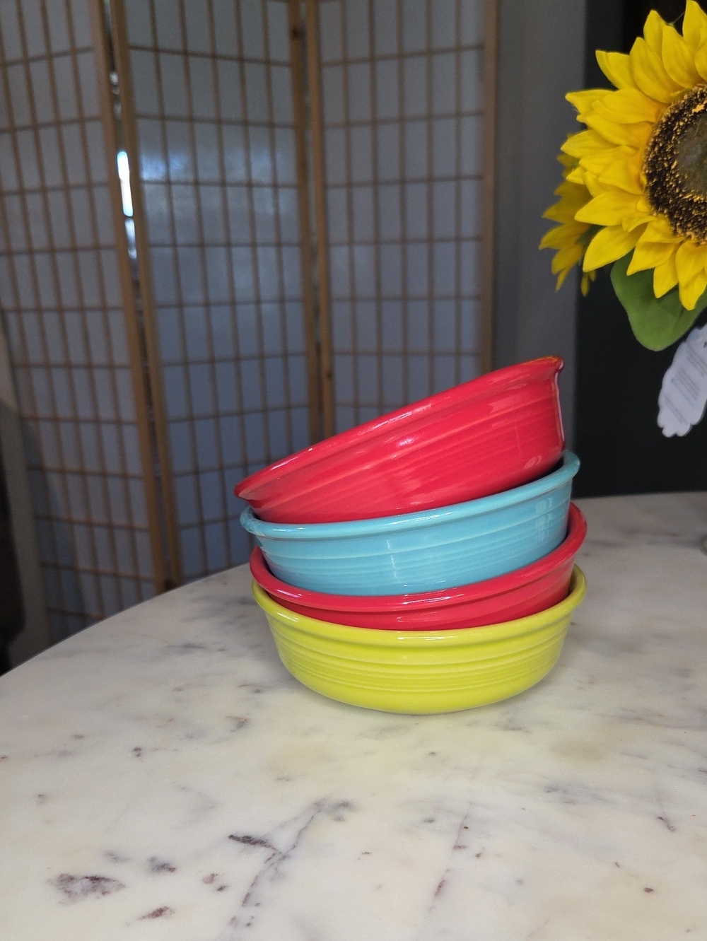 Vintage Fiesta Wear | Homer Laughlin USA 5.5" MINT Condition Set 4